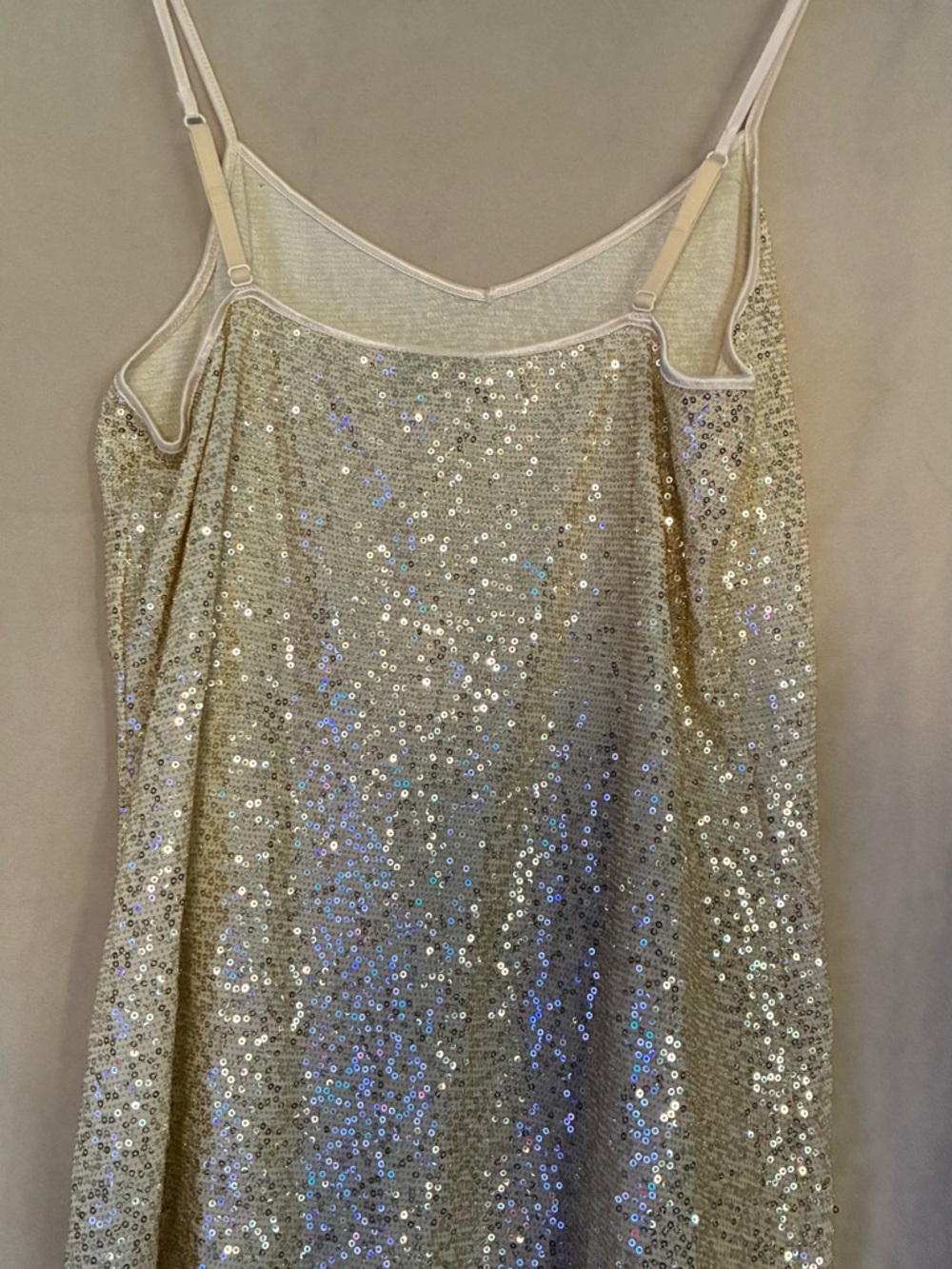 Express Champagne Sequin Slip blouse - Picture 2 of 4